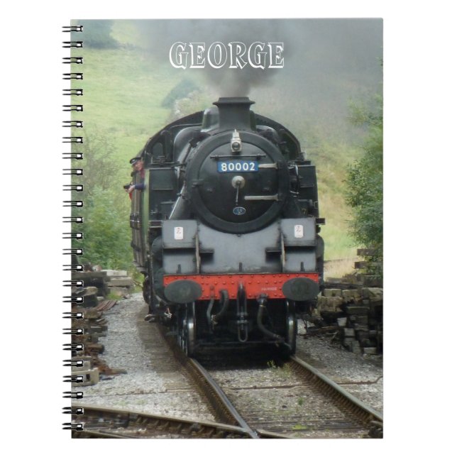 Personalised Steam Train Notebook (Front)