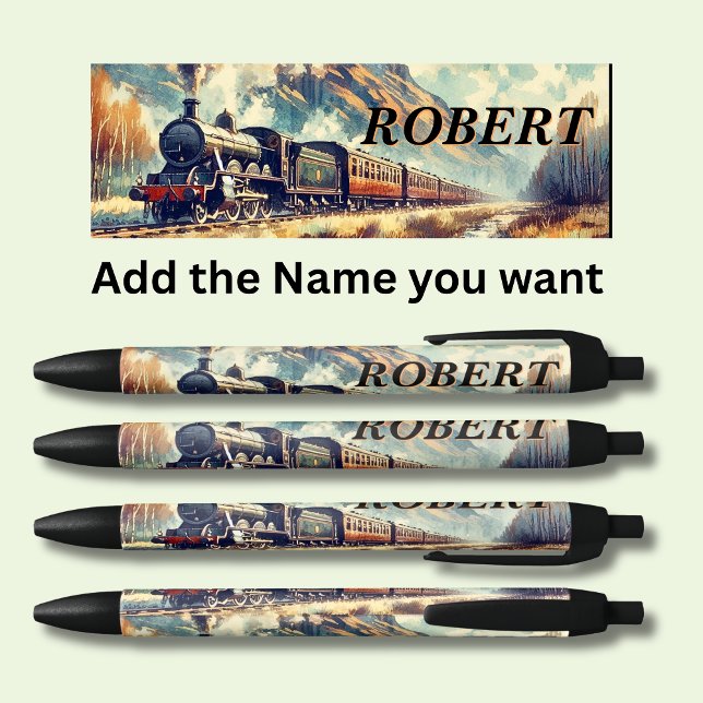 Personalised Steam Train Pen (Creator Uploaded)