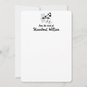 Personalised Steamboat Willie Note Card