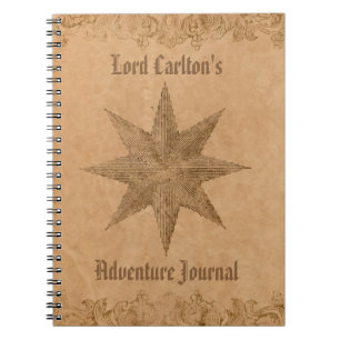 Personalised Steampunk Star Notebook