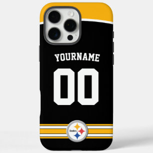 Personalised Steelers Jersey American Football iPhone 16 Pro Max Case