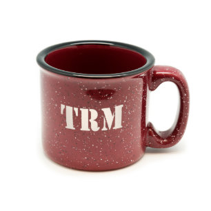 Personalised Stencil Monogram Campfire Mug 