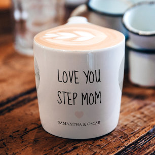Personalised Step Mum Gift Espresso Cup