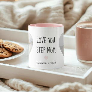Personalised Step Mum Photo Custom “Love You Gift Mug