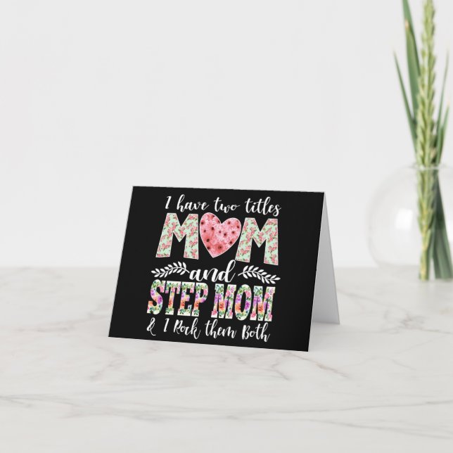 Personalised Stepmom Mother's Day Card (Front)