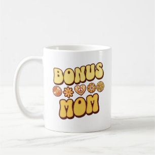 Personalised Stepmom Retro Groovy Bonus Mum Coffee Mug