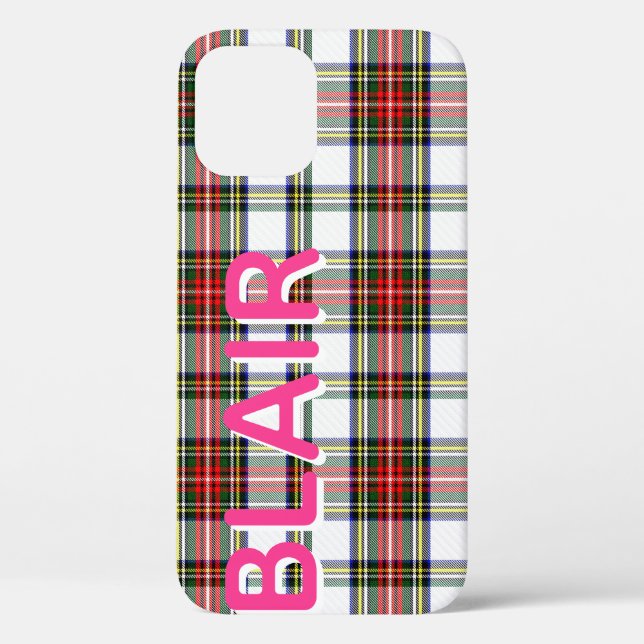 Personalised Stewart Plaid Case-Mate iPhone Case (Back)