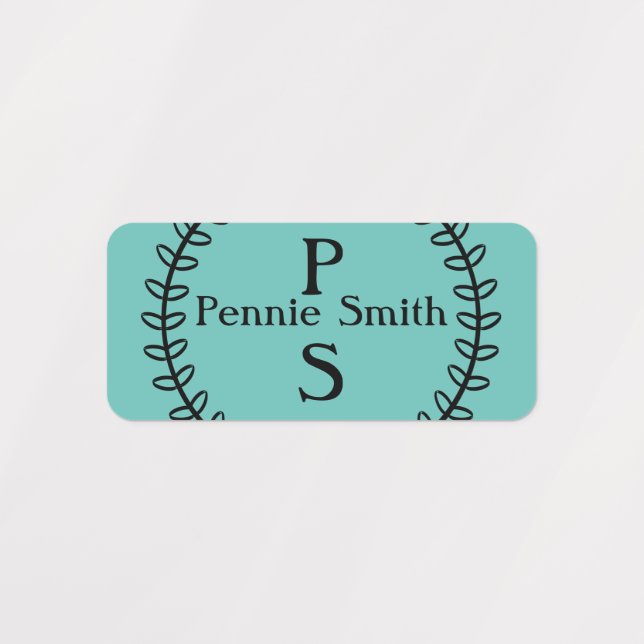 Personalised Stick On Name Labels For Clothing (Design 1)