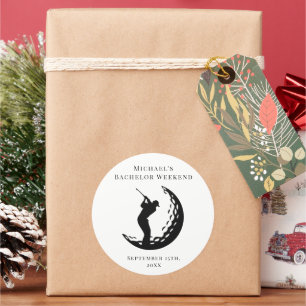 Personalised Sticker Bachelor Golf Weekend