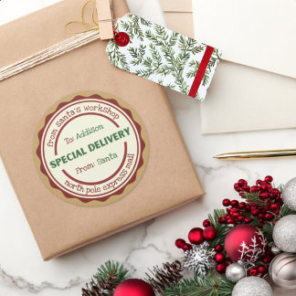 Personalised Sticker Special Delivery from Santa