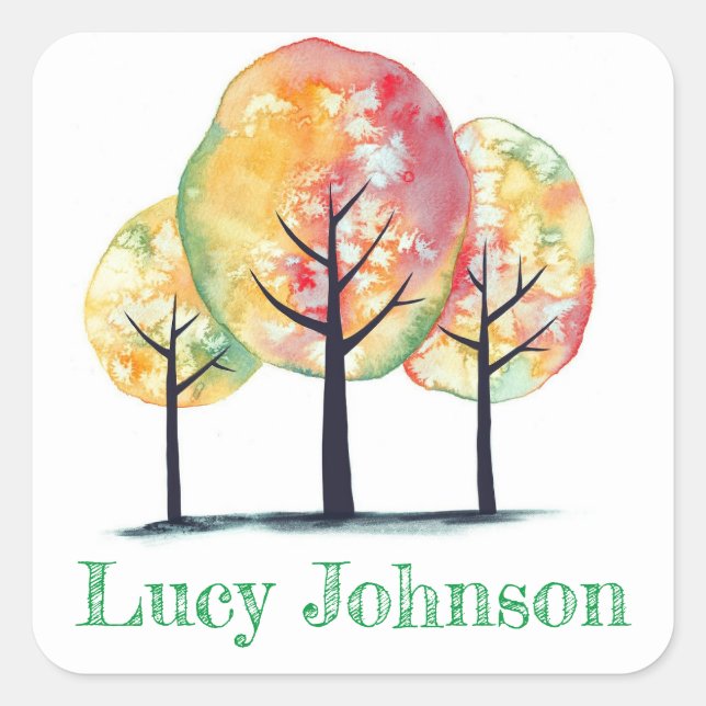 Personalised stickers colourful (Front)