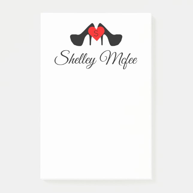 Personalised Stilettos Post-it Notes (Front)