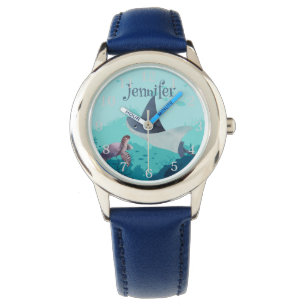 Personalised Stingray and Turtle Under the Sea Watch