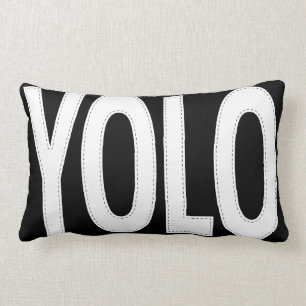 Personalised Stitched YOLO You Only Live Once Lumbar Cushion