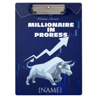 Personalised Stock Broker Gift, Trading Market Clipboard