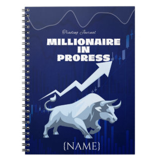 Personalised Stock Broker Gift, Trading Market Notebook