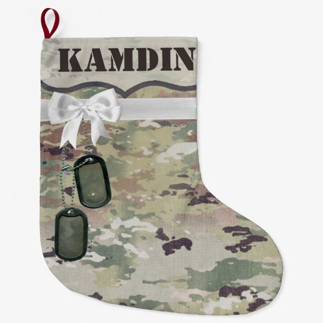 Personalised Stocking Army OCP Camo Uniform Camofl (Front)