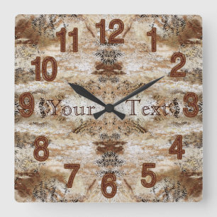 Personalised Stone Look MAN CAVE Clock Wall Decor
