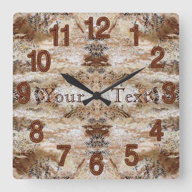 Personalised Stone Look MAN CAVE Clock Wall Decor (Front)