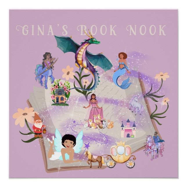 Personalised Story Book Poster (Front)