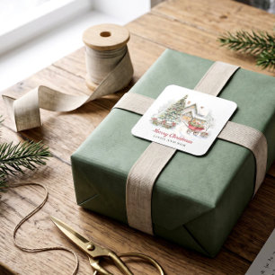 Personalised Storybook Christmas Gift Seal Sticker