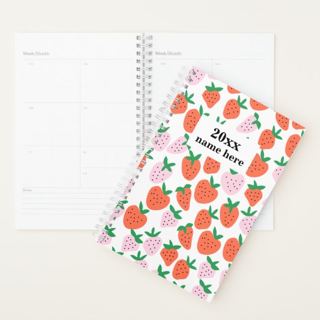 Personalised Strawberries Planner (Display)