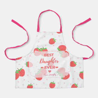 Personalised Strawberry Daughter Apron
