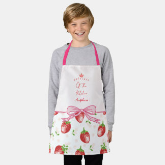 Personalised Strawberry Kid Apron / Daughter