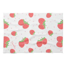 Personalised strawberry Kitchen Towels