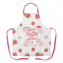 Personalised Strawberry Mum Apron