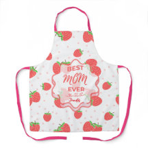 Personalised Strawberry Mum Apron