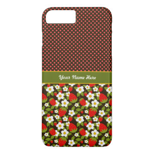 Personalised Strawberry Patch iPhone 7 Pluse Case
