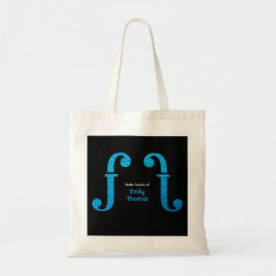 Personalised String Instruments Sound Hole Graphic Tote Bag