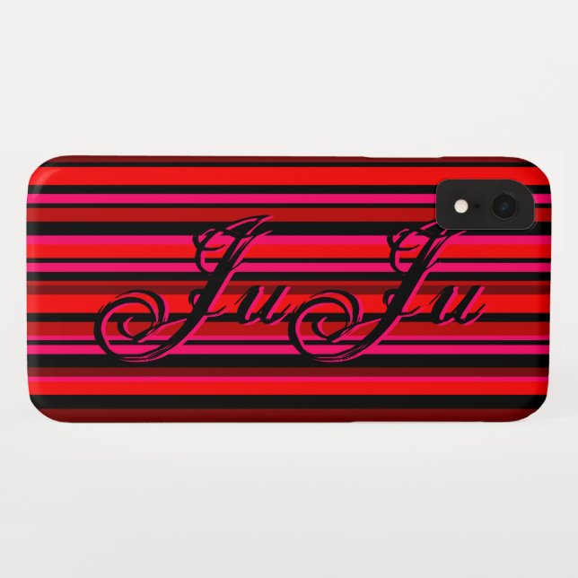 Personalised Stripe Case-Mate iPhone Case (Back (Horizontal))