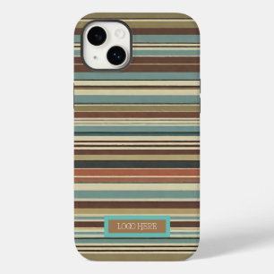 Personalised  Striped  Case-Mate iPhone 14 Plus Case