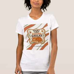 Personalised Striped Orange Cat High School Shirt