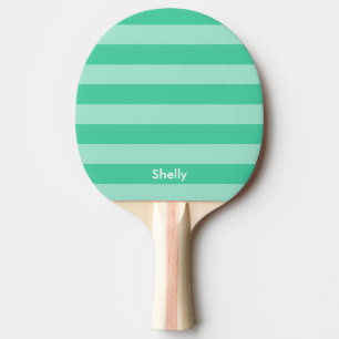 Personalised striped table tennis ping pong paddle