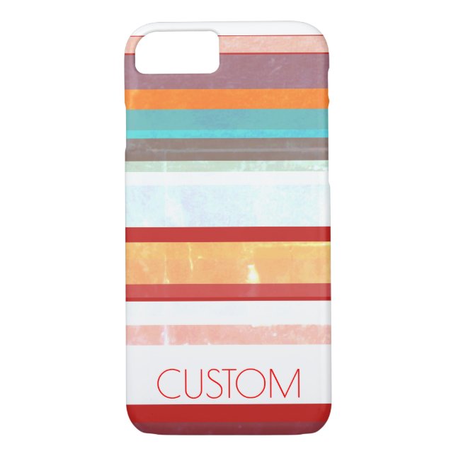 Personalised Stripes Case-Mate iPhone Case (Back)