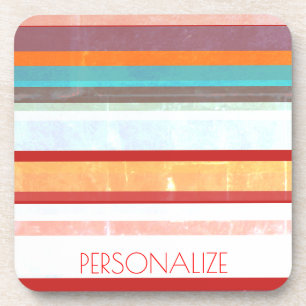 Personalised Stripes Coaster