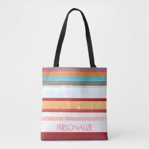 Personalised Stripes Tote Bag