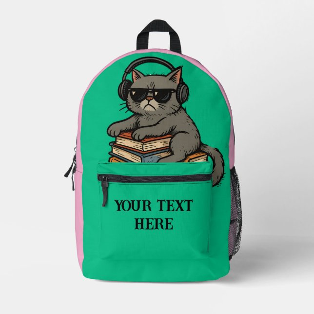 Personalised Student Gear Too Cool for School  Printed Backpack (Front)