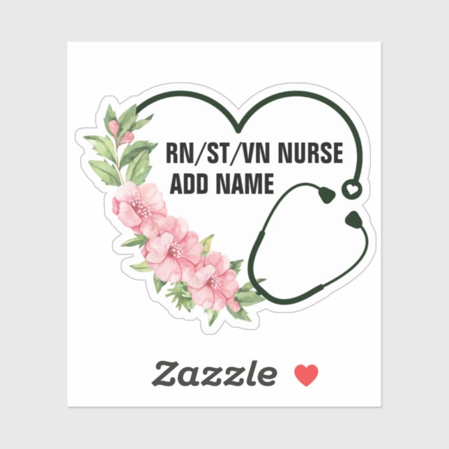 Personalised Student-Registered-Veteran Nurse Name (Sheet)
