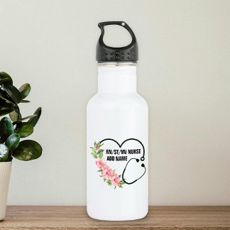 Personalised Student-Registered-Veteran Nurse Name 532 Ml Water Bottle