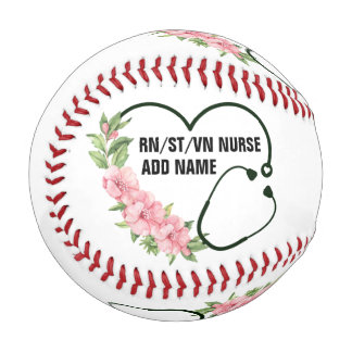 Personalised Student-Registered-Veteran Nurse Name Baseball