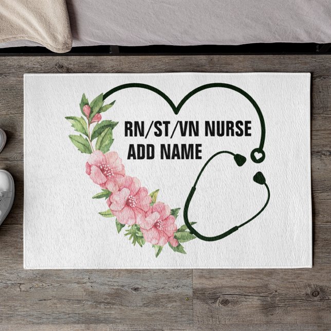 Personalised Student-Registered-Veteran Nurse Name Doormat (Creator Uploaded)