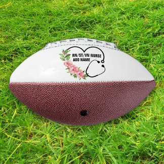 Personalised Student-Registered-Veteran Nurse Name Football