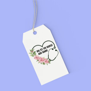 Personalised Student-Registered-Veteran Nurse Name Gift Tags