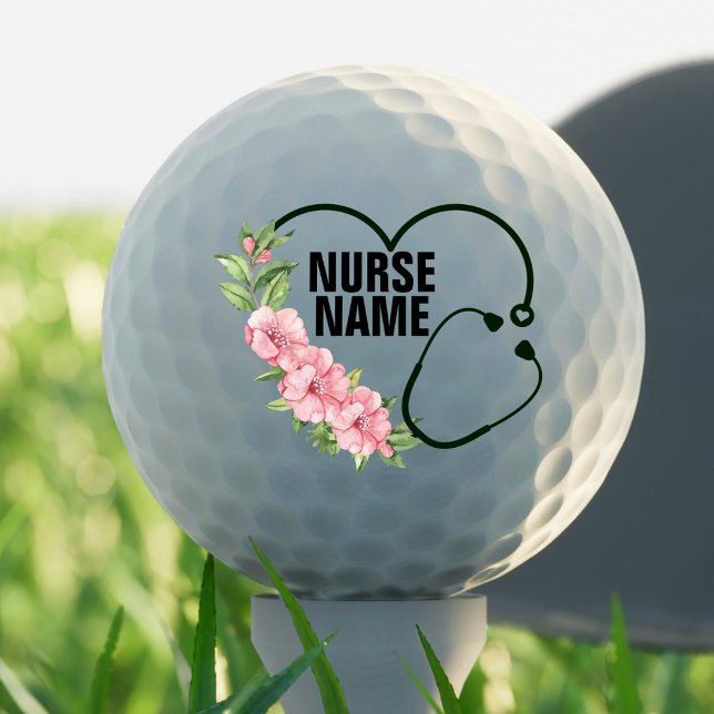 Personalised Student-Registered-Veteran Nurse Name Golf Balls (Creator Uploaded)