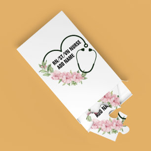 Personalised Student-Registered-Veteran Nurse Name Jigsaw Puzzle