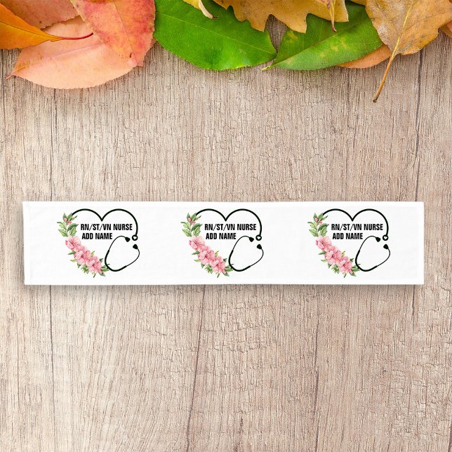 Personalised Student-Registered-Veteran Nurse Name Short Table Runner (Creator Uploaded)